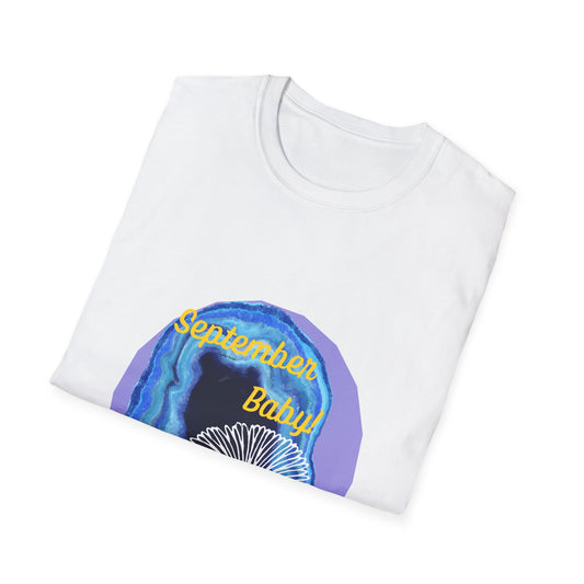 September Baby! Unisex Softstyle T-Shirt, Birthday Gift, Casual Wear, Baby Shower Gift - CelebrationCanada
