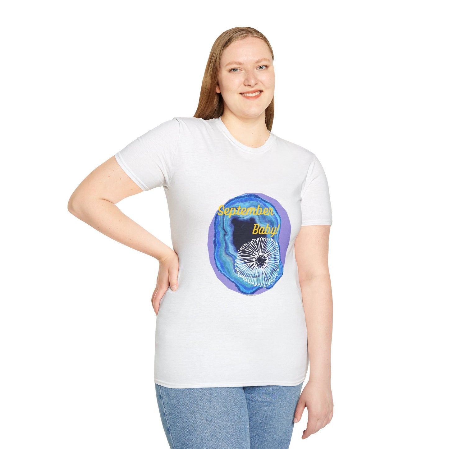 September Baby! Unisex Softstyle T-Shirt, Birthday Gift, Casual Wear, Baby Shower Gift