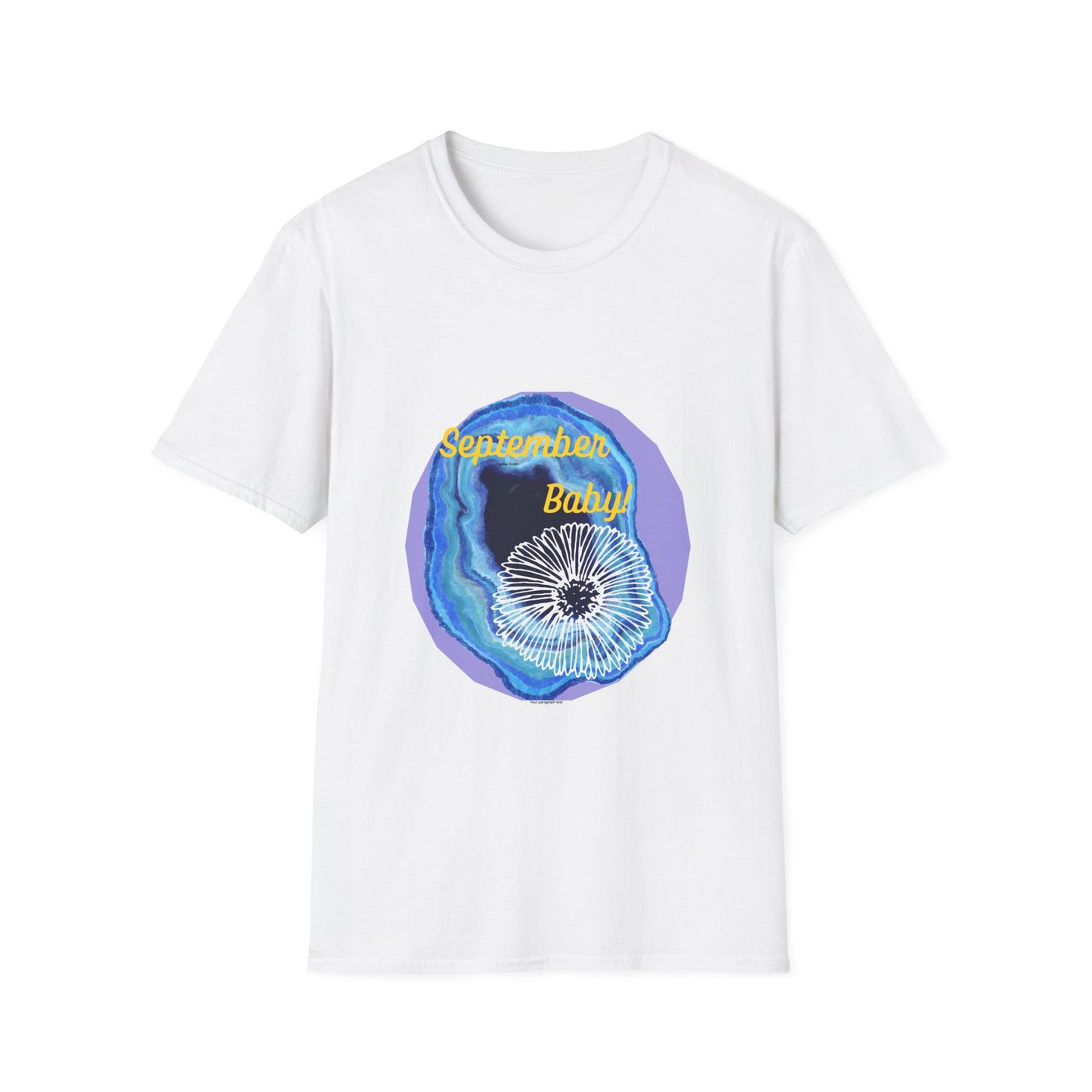 September Baby! Unisex Softstyle T-Shirt, Birthday Gift, Casual Wear, Baby Shower Gift