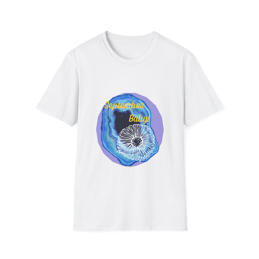 September Baby! Unisex Softstyle T-Shirt, Birthday Gift, Casual Wear, Baby Shower Gift